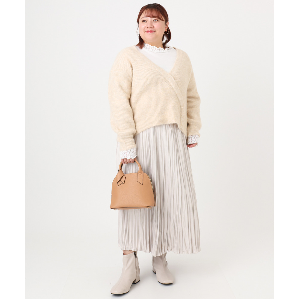 25年冬新作【大きいサイズ/a.v.v×eur3】カシュクール風ニット14