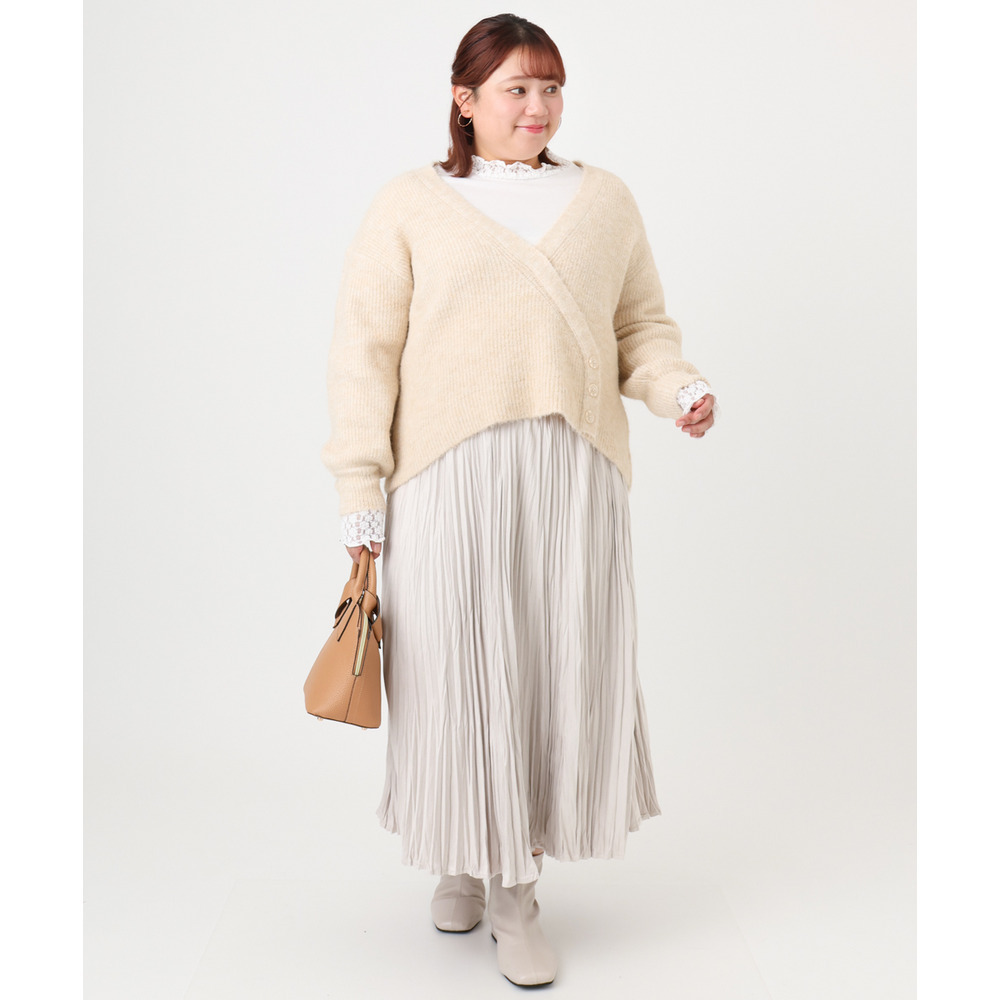 25年冬新作【大きいサイズ/a.v.v×eur3】カシュクール風ニット15