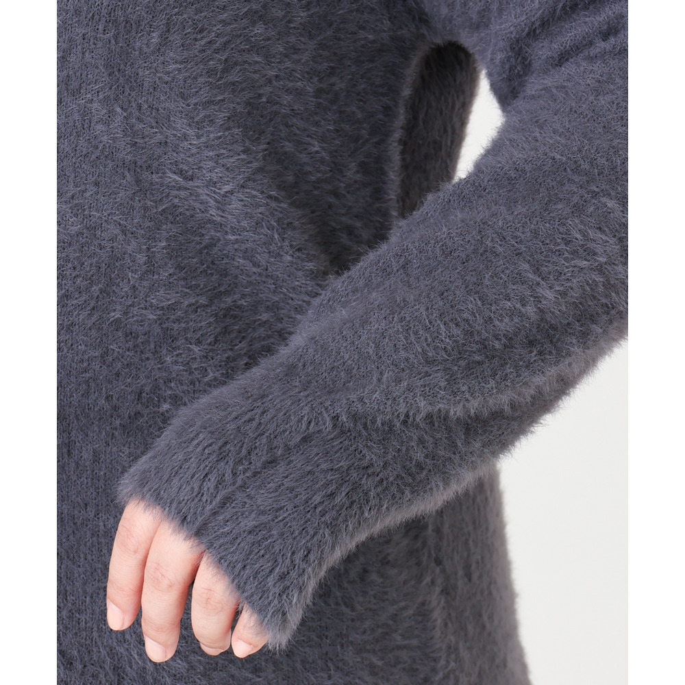 25年冬新作【大きいサイズ/a.v.v×eur3】フェザーヤーンVネックニット14