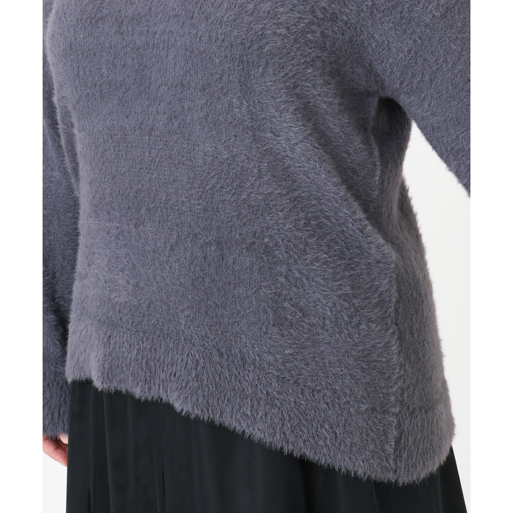 25年冬新作【大きいサイズ/a.v.v×eur3】フェザーヤーンVネックニット15