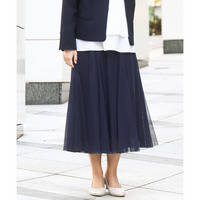 25年冬新作【大きいサイズ】チュールスカート