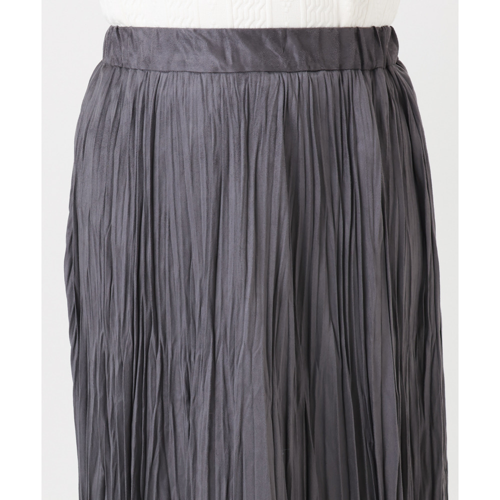 25年冬新作【大きいサイズ/a.v.v×eur3】フェイクスエードプリーツスカート19