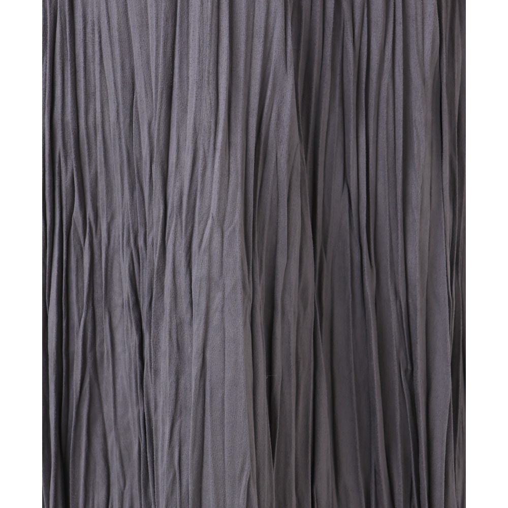 25年冬新作【大きいサイズ/a.v.v×eur3】フェイクスエードプリーツスカート21