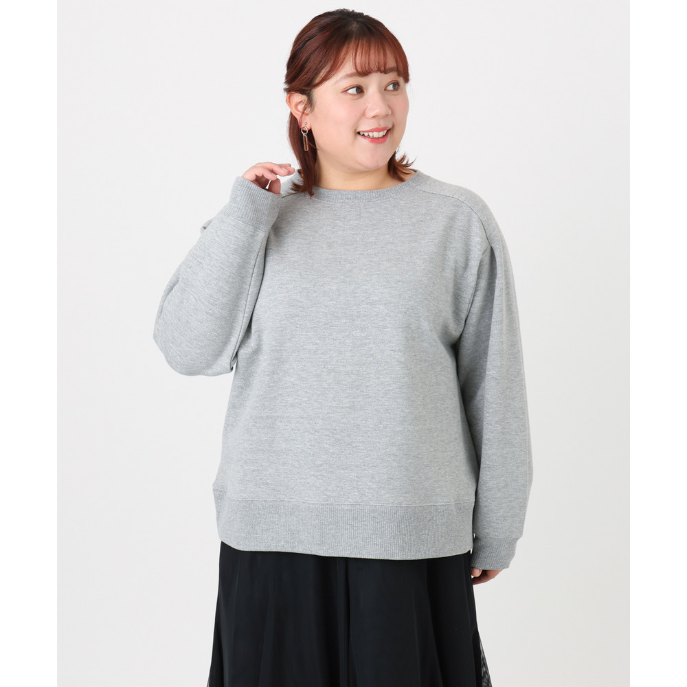 25年冬新作【大きいサイズ/a.v.v×eur3】ラメ裏毛スウェットプルオーバー11