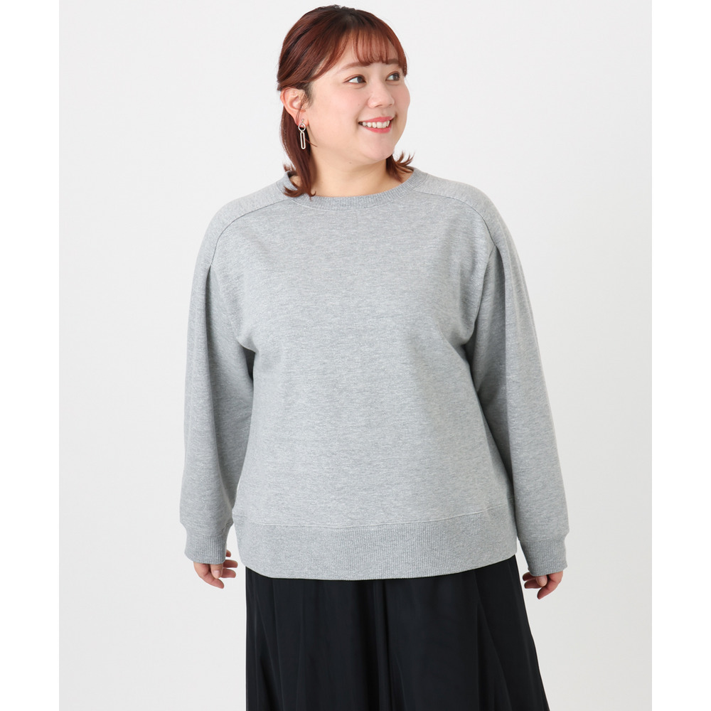 25年冬新作【大きいサイズ/a.v.v×eur3】ラメ裏毛スウェットプルオーバー12
