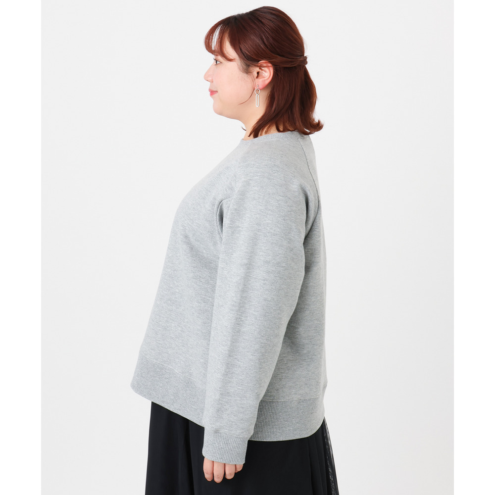 25年冬新作【大きいサイズ/a.v.v×eur3】ラメ裏毛スウェットプルオーバー13