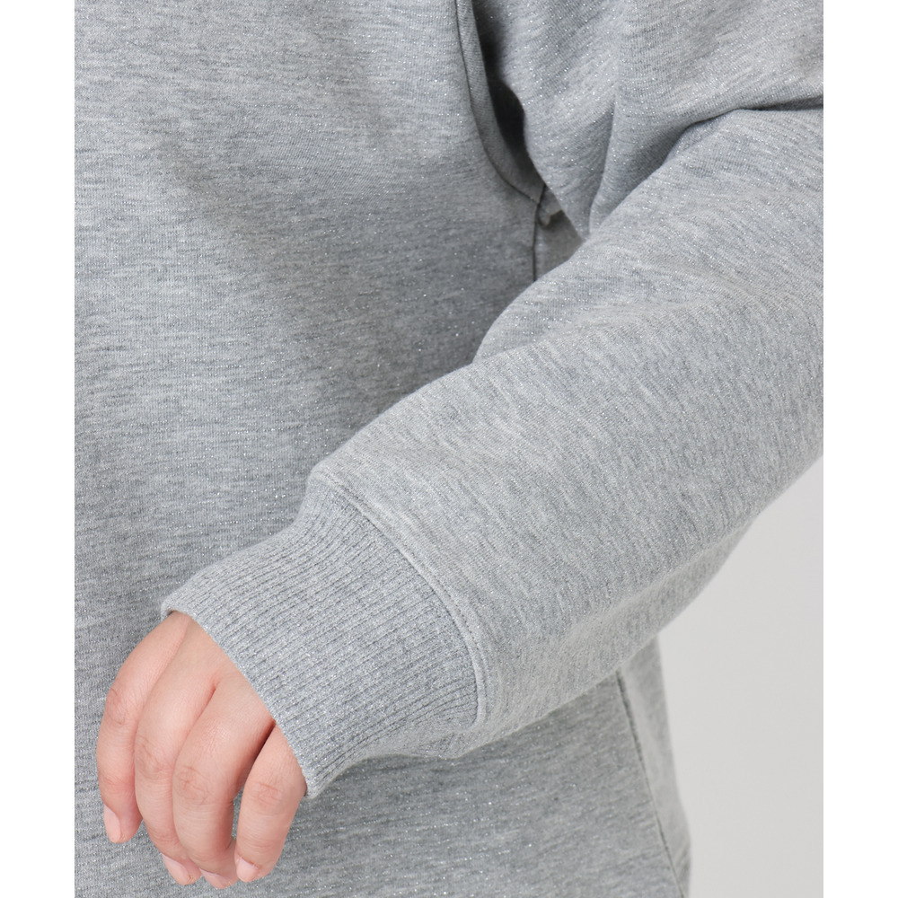 25年冬新作【大きいサイズ/a.v.v×eur3】ラメ裏毛スウェットプルオーバー17