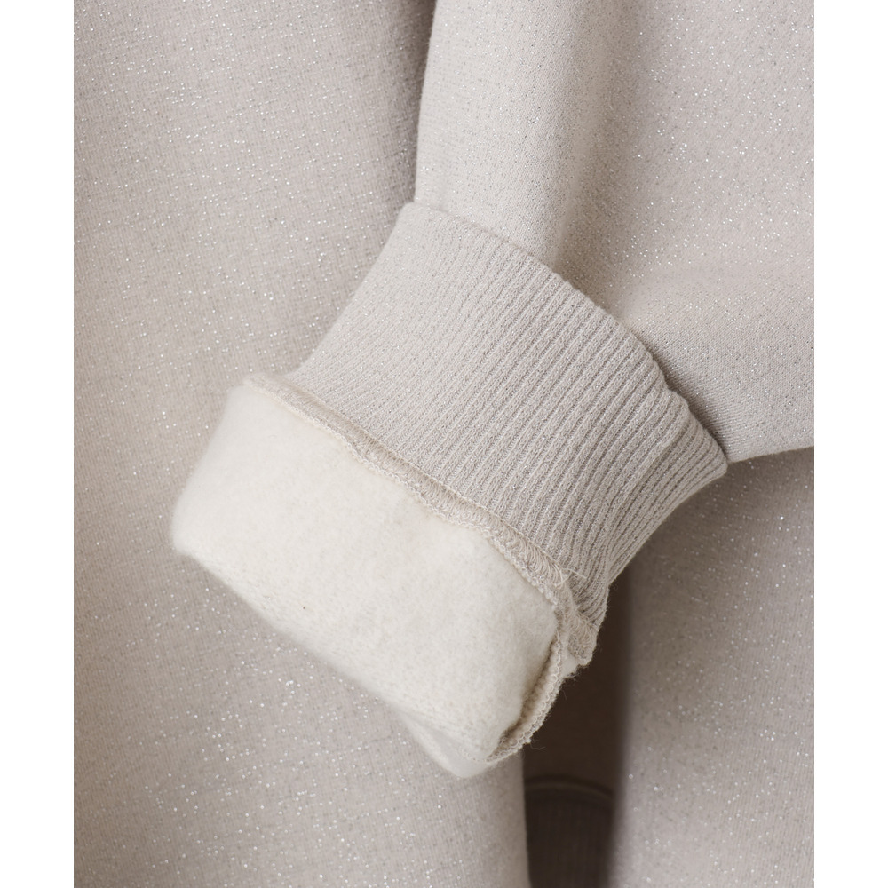 25年冬新作【大きいサイズ/a.v.v×eur3】ラメ裏毛スウェットプルオーバー7