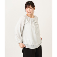 25年冬新作【大きいサイズ】マルチWAYブラウス