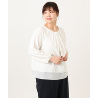 25年冬新作【大きいサイズ】マルチWAYブラウス