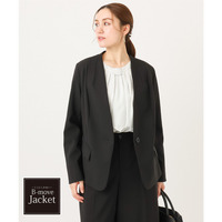 25年冬新作【大きいサイズ】Wクロスノーカラージャケット