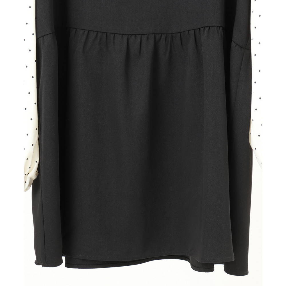 25年冬新作【大きいサイズ】ビスチェ風ドッキングトップス7