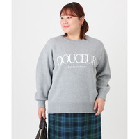 25年冬新作【大きいサイズ】ロゴスウェットライクニット