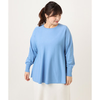 25年冬新作【大きいサイズ】ペプラムニット