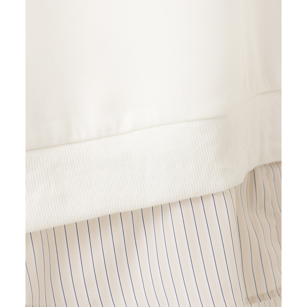 26年冬新作【大きいサイズ】レイヤード風ボウタイトップス13