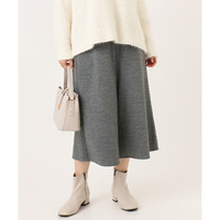 25年冬新作【大きいサイズ】ジャージーキュロットパンツ