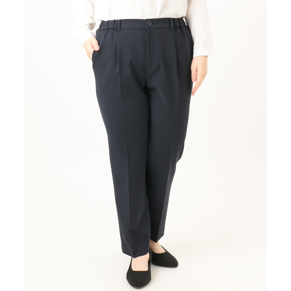 25年冬新作【大きいサイズ】Wクロステーパードパンツ