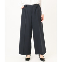 25年冬新作【大きいサイズ】Wクロスワイドパンツ