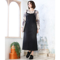 26年春新作【大きいサイズ】デニムジャンパースカート