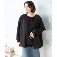 26年春新作【大きいサイズ】ジップアップブルゾン