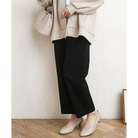 26年春新作【大きいサイズ/セットアップ対応】カットジョーゼットテーパードパンツ