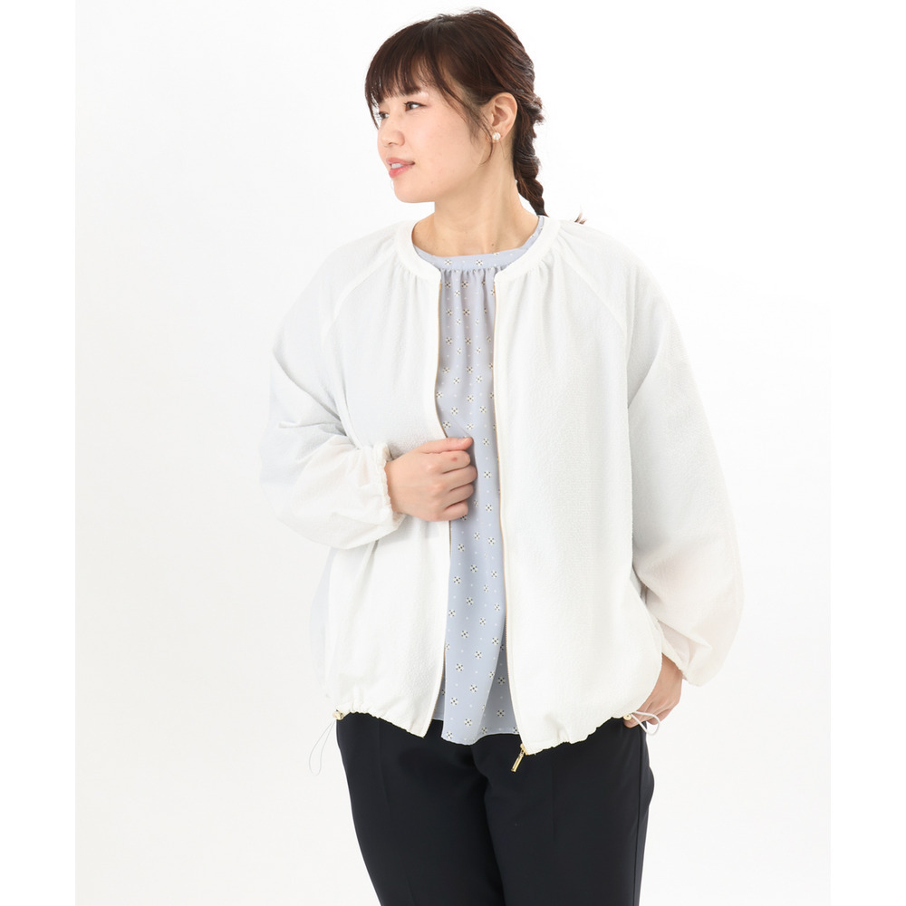 26年春新作【大きいサイズ】ポコポコブルゾン