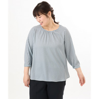 26年春新作【大きいサイズ】ギャザーブラウス