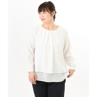 26年春新作【大きいサイズ】2wayブラウス