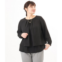 26年春新作【大きいサイズ】2wayブラウス
