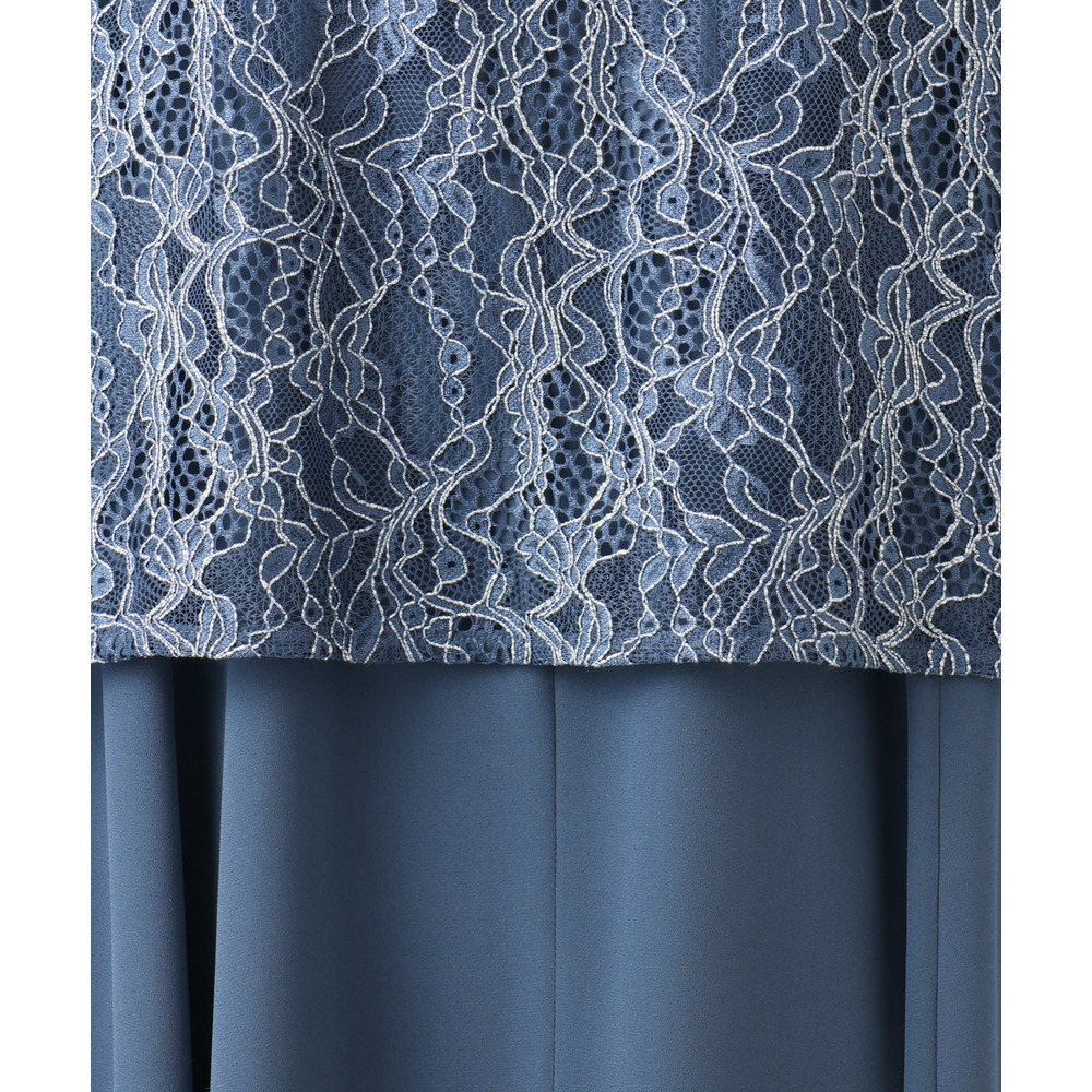 26年春新作【大きいサイズ】2wayレースボレロセットワンピース9