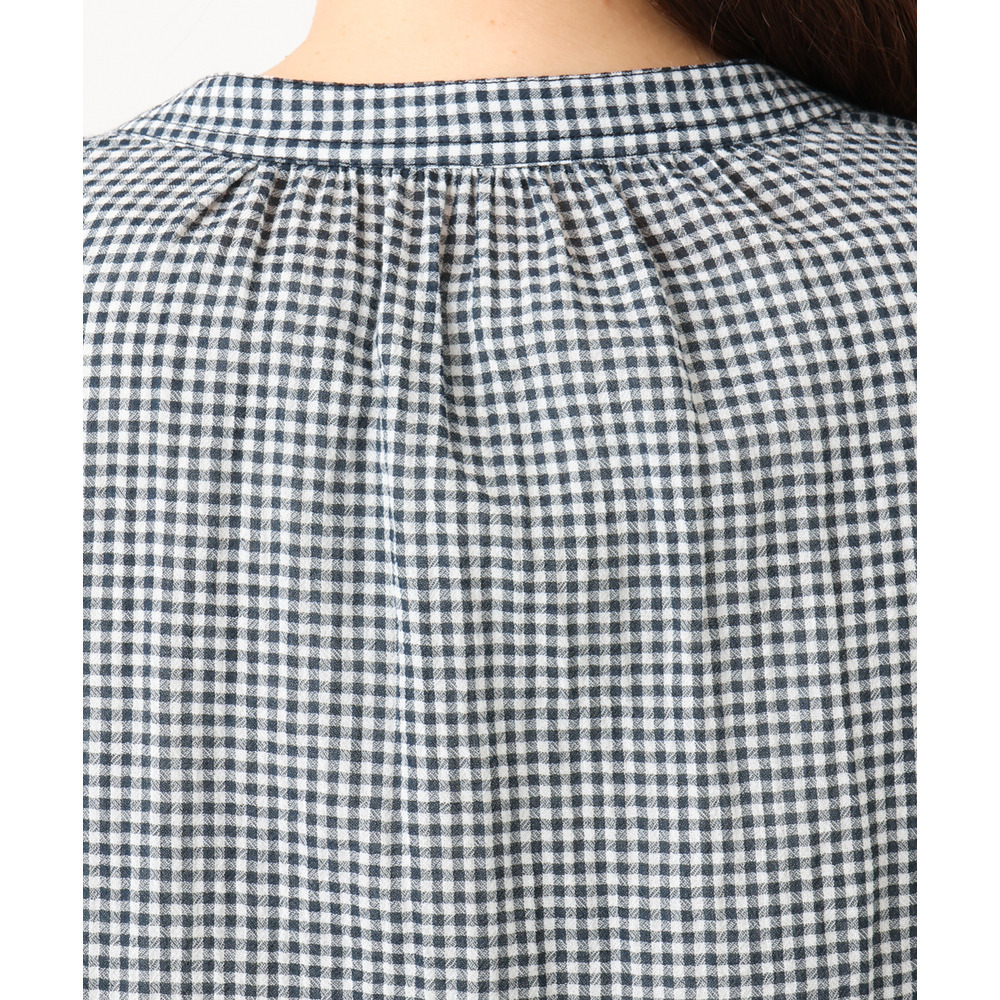 26年春新作【大きいサイズ】バンドカラーコットンブラウス17