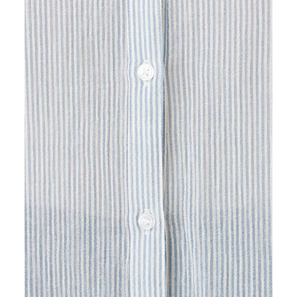 26年春新作【大きいサイズ】バンドカラーコットンブラウス6