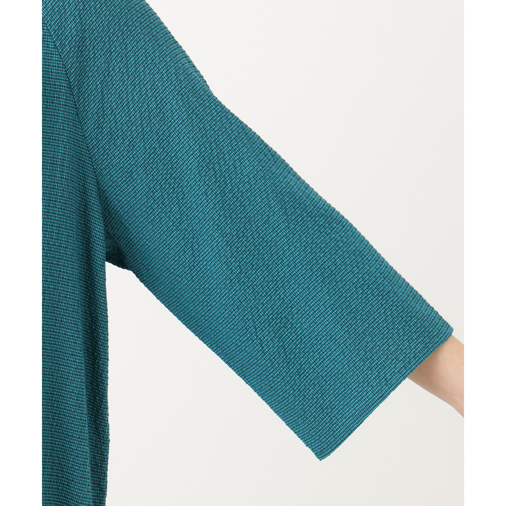 26年春新作【大きいサイズ】ギンガムシャーリングブラウス7