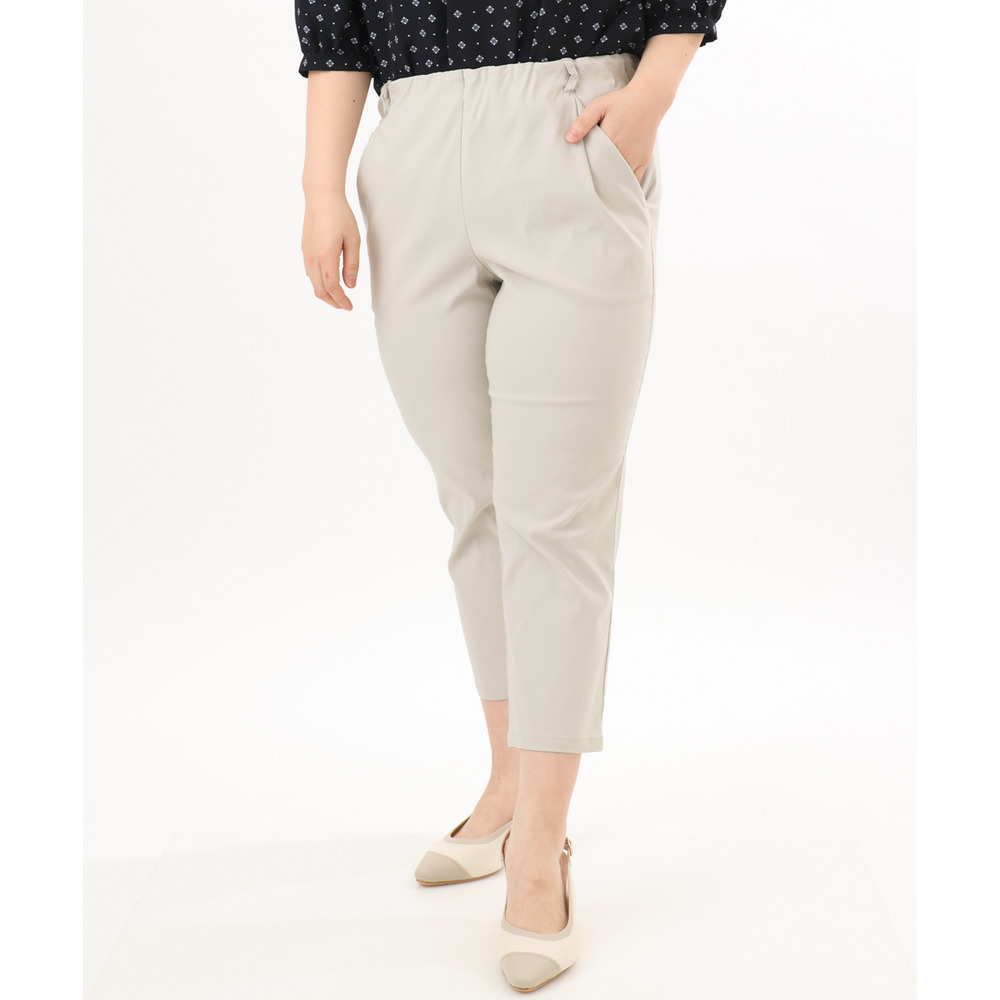 26年春新作【シリーズ累計販売2万枚!/大きいサイズ】さらさらストレッチカットレングステーパードパンツ11