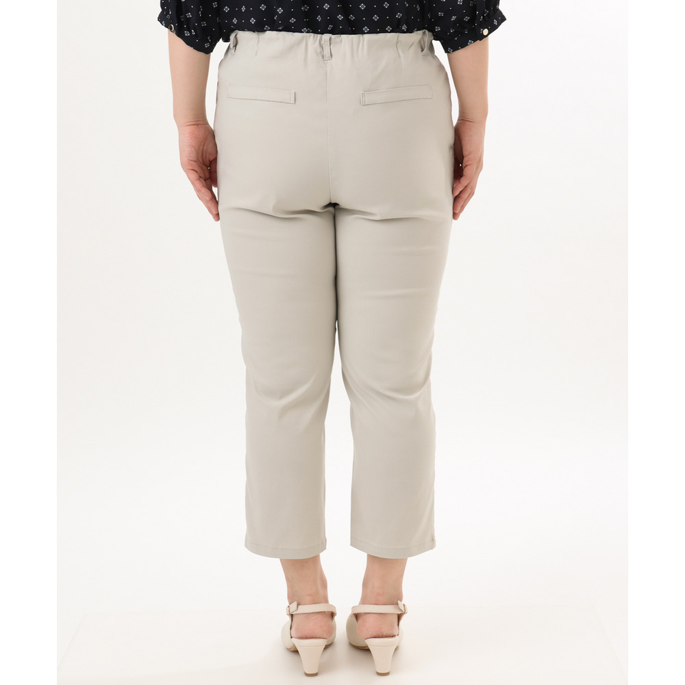 26年春新作【シリーズ累計販売2万枚!/大きいサイズ】さらさらストレッチカットレングステーパードパンツ13