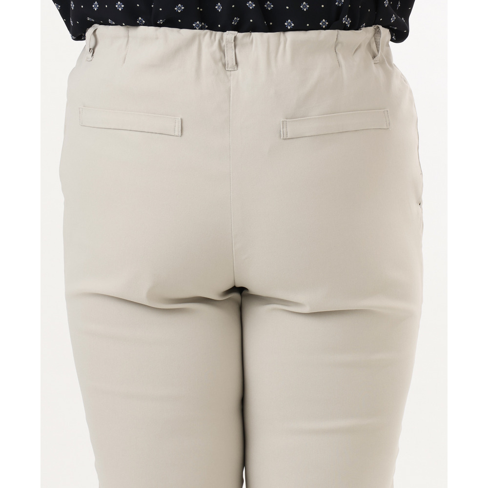 26年春新作【シリーズ累計販売2万枚!/大きいサイズ】さらさらストレッチカットレングステーパードパンツ14