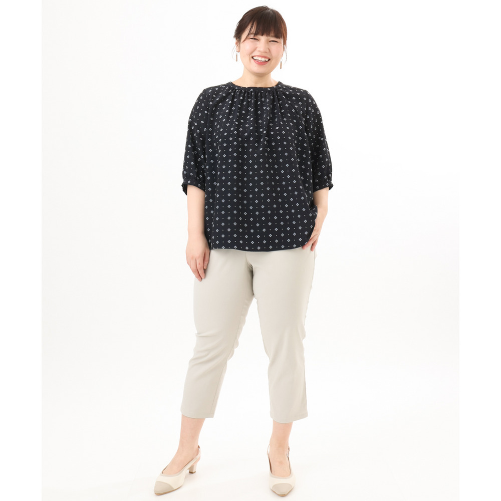 26年春新作【シリーズ累計販売2万枚!/大きいサイズ】さらさらストレッチカットレングステーパードパンツ21