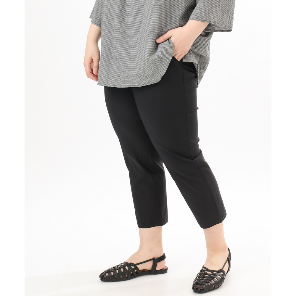 26年春新作【シリーズ累計販売2万枚!/大きいサイズ】さらさらストレッチカットレングステーパードパンツ23