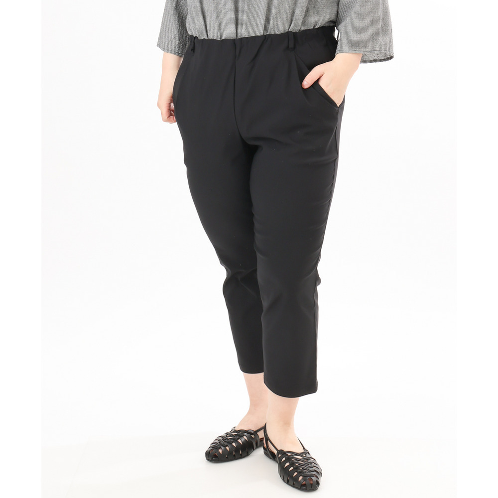 26年春新作【シリーズ累計販売2万枚!/大きいサイズ】さらさらストレッチカットレングステーパードパンツ24