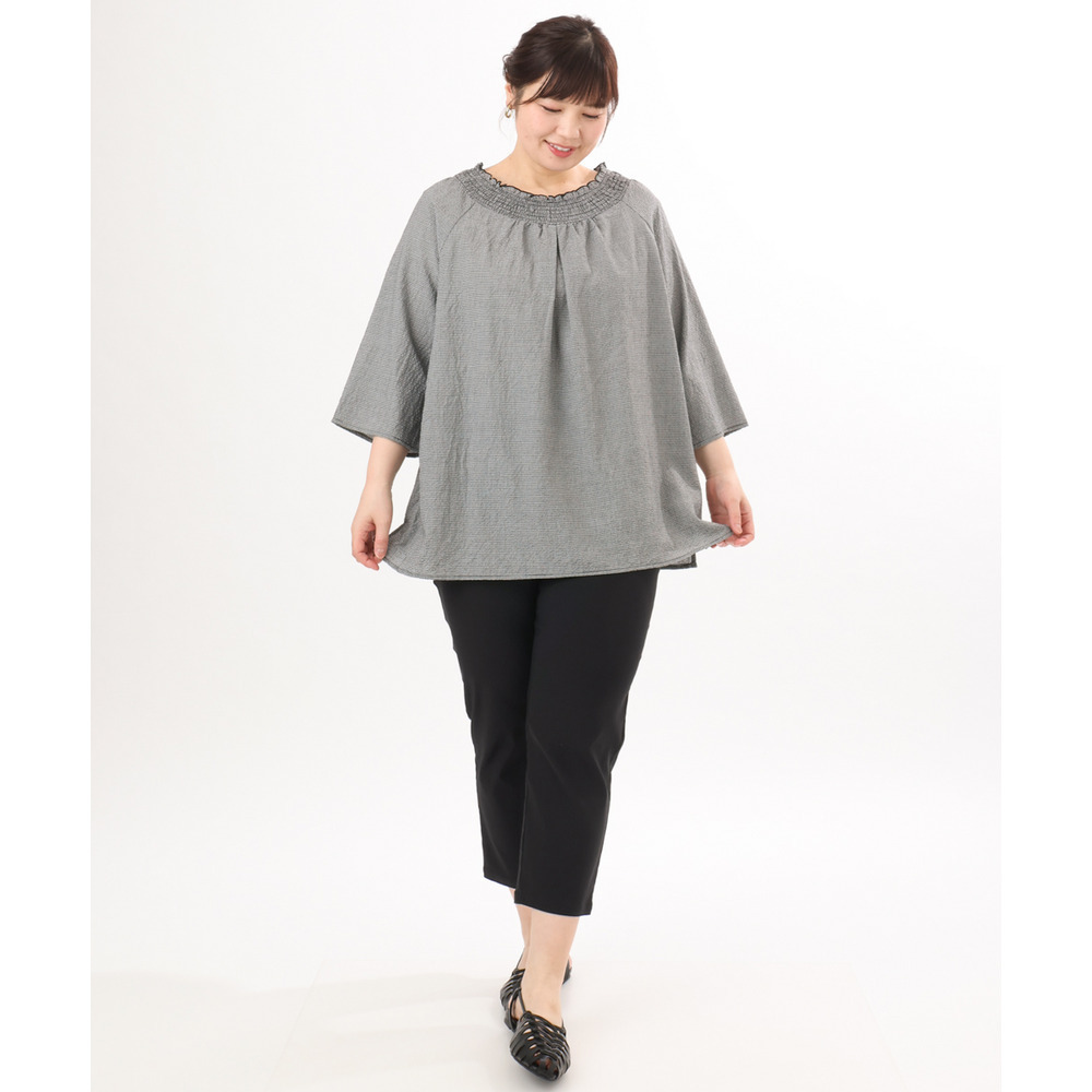 26年春新作【シリーズ累計販売2万枚!/大きいサイズ】さらさらストレッチカットレングステーパードパンツ26