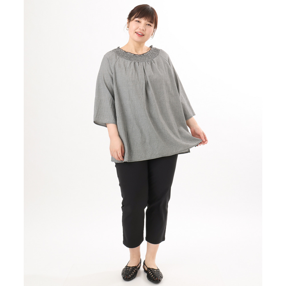 26年春新作【シリーズ累計販売2万枚!/大きいサイズ】さらさらストレッチカットレングステーパードパンツ27