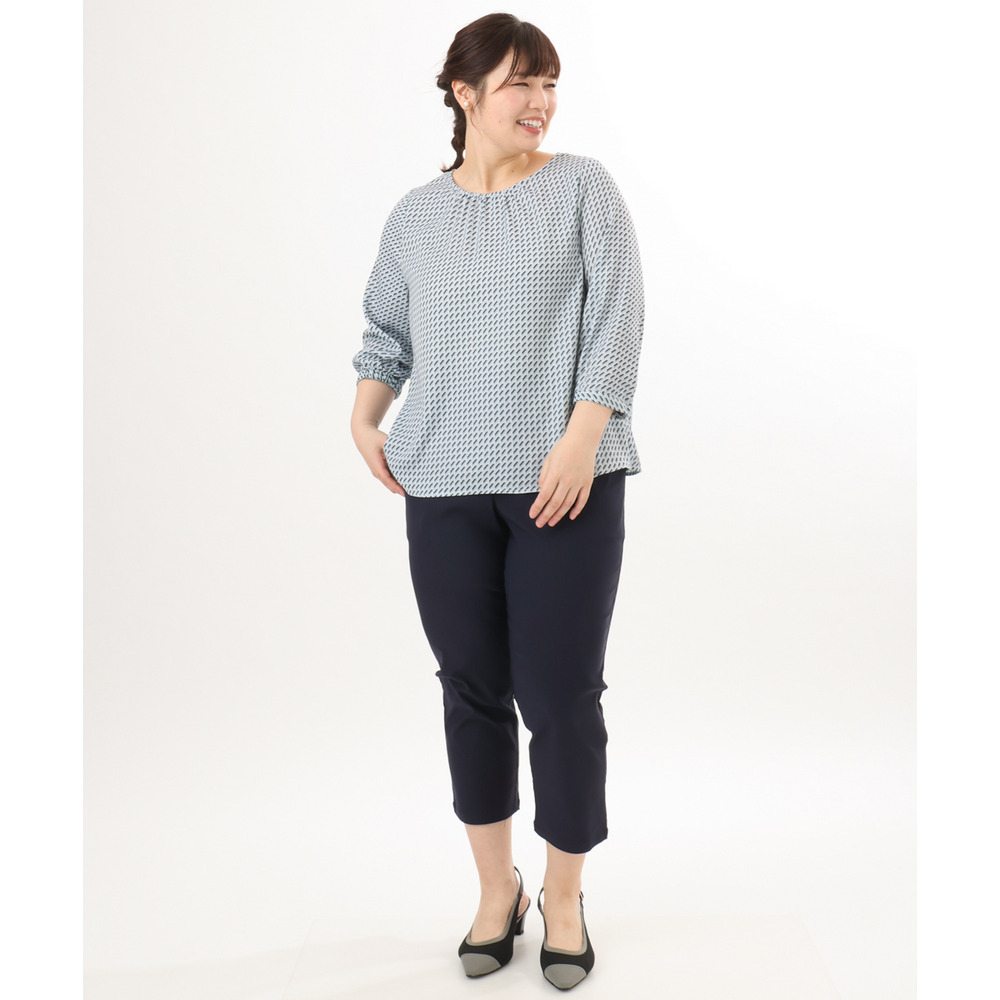 26年春新作【シリーズ累計販売2万枚!/大きいサイズ】さらさらストレッチカットレングステーパードパンツ5