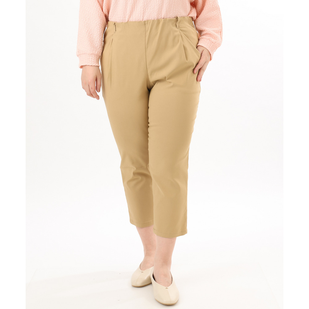 26年春新作【シリーズ累計販売2万枚!/大きいサイズ】さらさらストレッチカットレングステーパードパンツ7