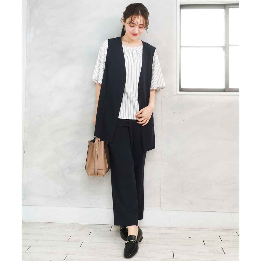 26年春新作【大きいサイズ】フレアハーフスリーブブラウス4