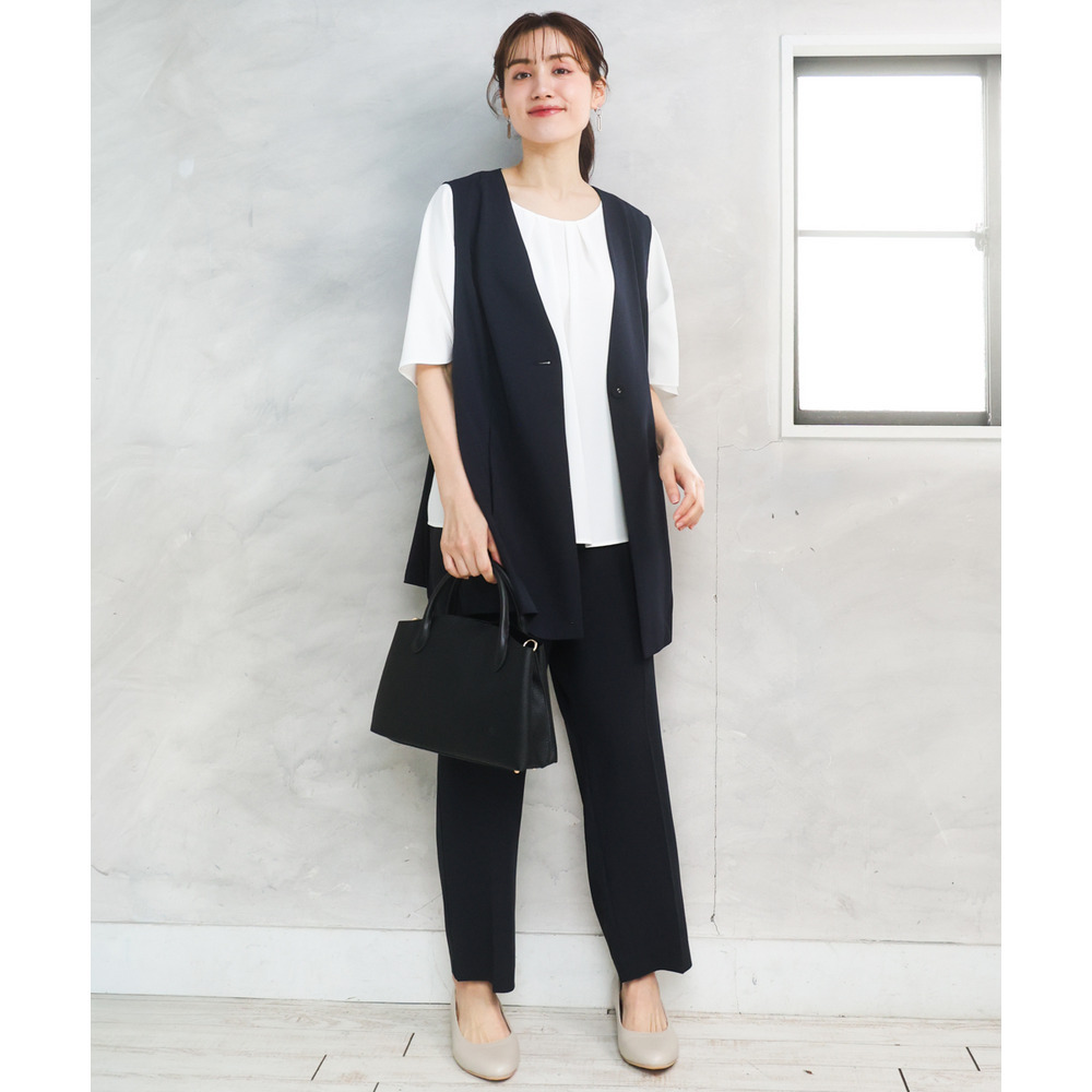 26年春新作【大きいサイズ】フレアハーフスリーブブラウス9