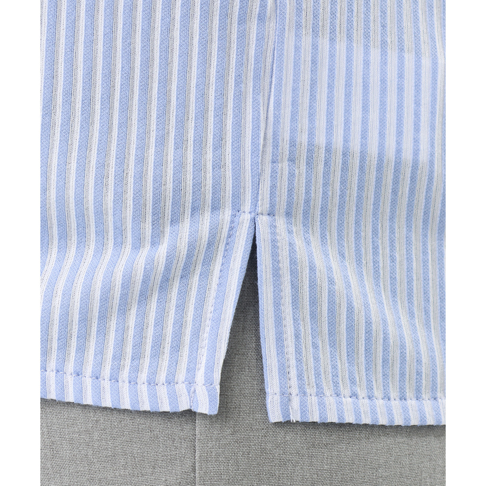 26年春新作【大きいサイズ】シャンブレーストライププカットソー16