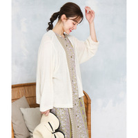 26年春新作【大きいサイズ】鹿の子8分袖カーディガン