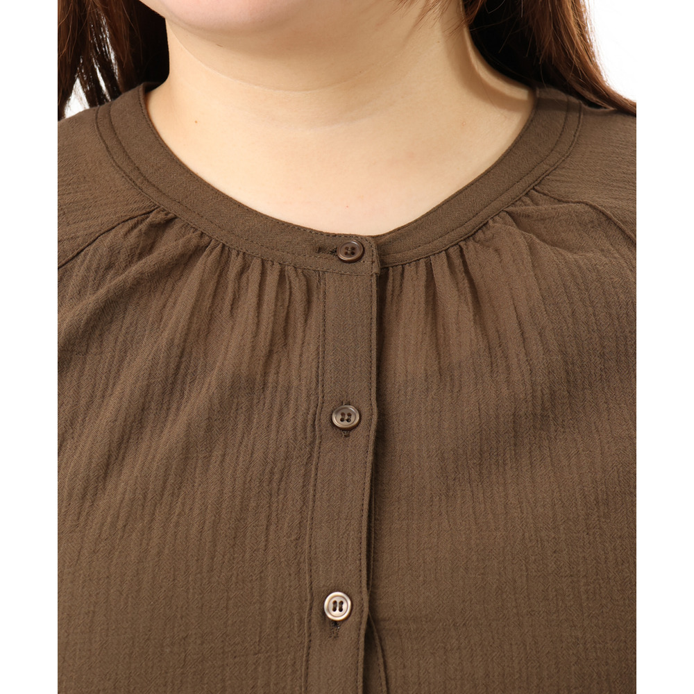 26年春新作【大きいサイズ】コットンティアードブラウスチュニック13