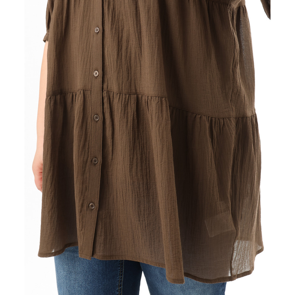 26年春新作【大きいサイズ】コットンティアードブラウスチュニック15