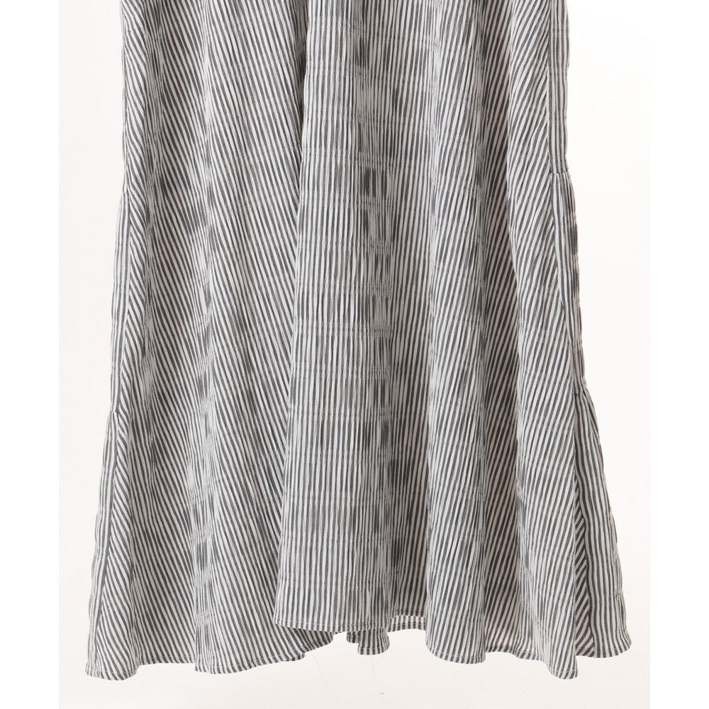 26年春新作【大きいサイズ】ドロップショルダーストライプワンピース4